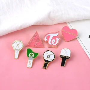 Korean Idol ! BTS Bangtan Boys Got7 BlackPink WannaOne EXO Twice SEVENTEEN Concert Light Sticks Enamel Brooches Pins Korean Idol ! BTS Bangtan Boys Got7 BlackPink WannaOne EXO Twice SEVENTEEN Concert Light Sticks Enamel Brooches Pins