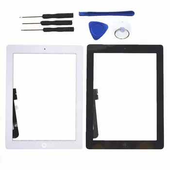 

new Tablet Touch Screen glass Digitizer Replacement For Apple iPad 3 Black / White 9.7Inch free shipping