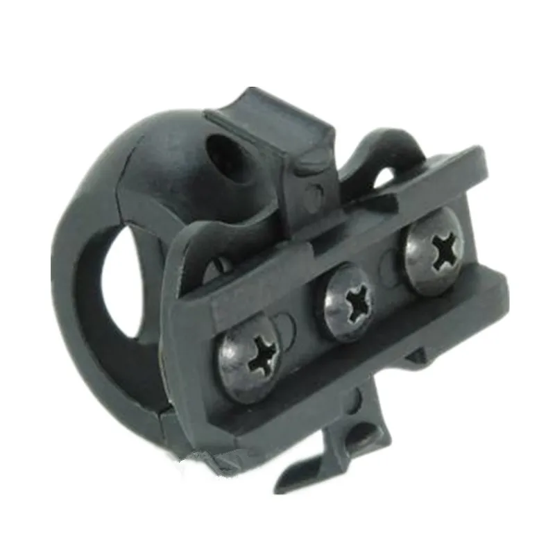 tactical helmet parts Single Clamp mount for 21mm 0.83'flashlight Plastic glial Black DE FG (2)