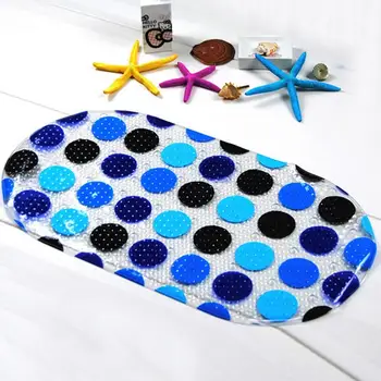 

Round Dot Decoration Antimicrobial PVC Material Non-Slip Bath Mats For Bathroom And Kitchen Mat Transparent