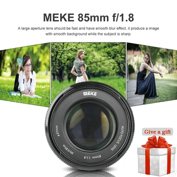 

Meike 85mm F1.8 AF Auto Focus Lens for Canon EOS EF Mount 6D 7D 80D 60D 70D 600D 1100D 1200D 1300D 5D3 5D2 750D 650D DSLR Camera