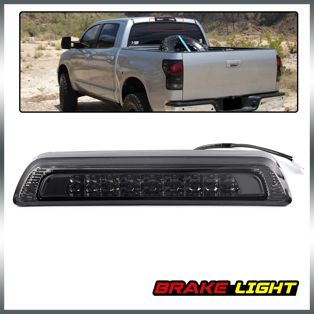 For TOYOTA Tundra V8 2007 2016 Rear 3rd Brake Cargo Led Tail Light 08