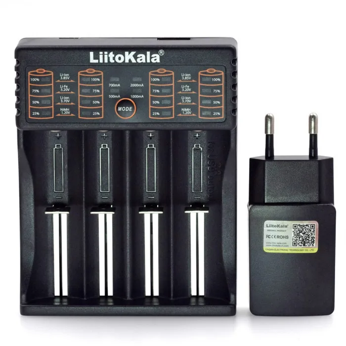 Новинка года Liitokala lii-402; Lii-202; Lii-100 18650 зарядное устройство 1,2 В 3,7 В AA/AAA 26650 16340 25500 NiMH литиевая батарея смарт-зарядное устройство - Цвет: Lii 402 set