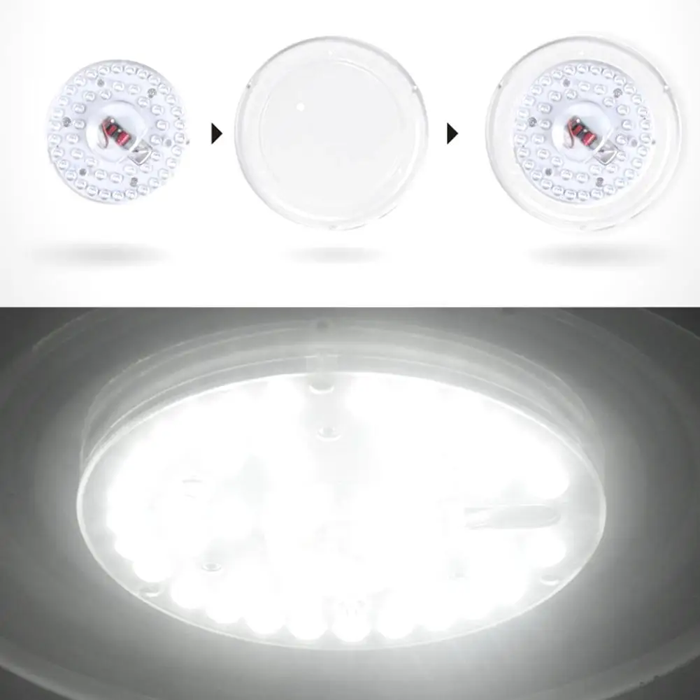 

220V LED Ceiling Lamp Retrofit Lamp Board Round Module Light Source 5730 LED Night Liging 500LM 12W for Bedroom