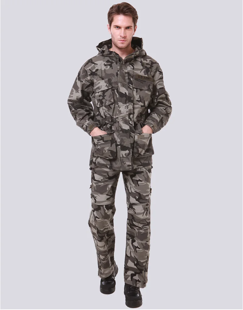 ВВС США бомбардировщик армии тактические куртки для мужчин зимние боевые мульти карман пальто толстовки ветровки термо военная куртка