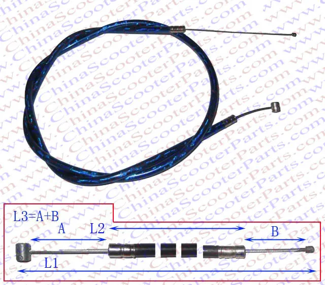 cheap 82CM 32.3 Inch Throttle cable Mini Moto ATV Pocket Dirt Pit Bike Scooter Chopper 33CC 43CC 47CC