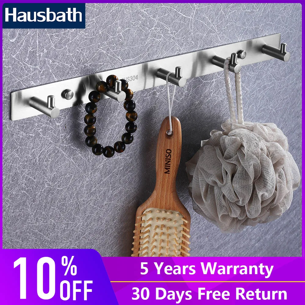 

Robe Hook For Clothes And Bathroom Accessories All Home Usage Stainless Steel Chrome Brushed Towel Hanger