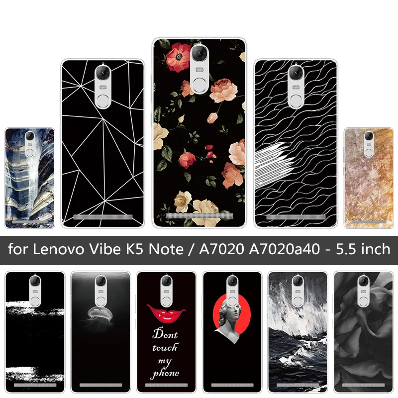 Мягкий ТПУ чехол для Lenovo Vibe K5 Note чехлы телефонов A7020 A7020a40 прозрачный силиконовый