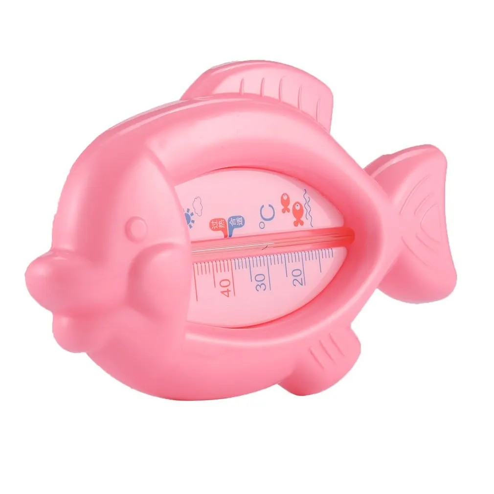 Термометр для воды в форме рыбки для купания для младенцев, измерительные Термометры для душа для малышей, Детская ванна, безопасный уход - Цвет: Розовый