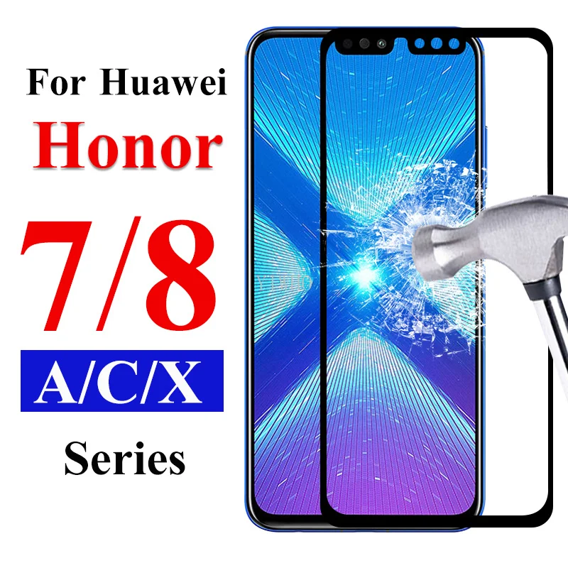 Защитное стекло для Honor 7c 8s 8x 8c 7x 7a Pro пленка защиты экрана закаленное Huawei Honer Armor 7 A C