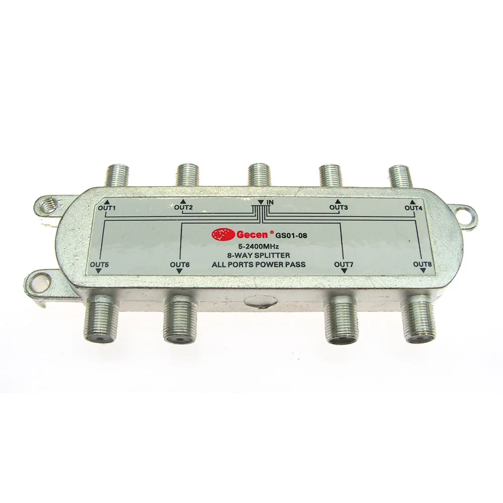 Gecen 8 way satellite dish cable splitterin TV Antenna from Consumer