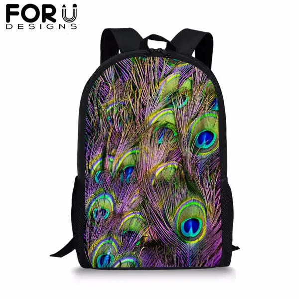 FORUDESIGNS/школьная сумка в горошек и клетку для девочек-подростков, 16 дюймов, рюкзак для детей, яркий полиэстер, сумка для книг - Цвет: CDYH0417C