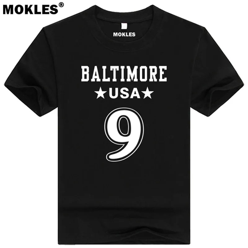 JUSTIN TUCKER 9 baltimore custom made name number t shirt Houston Texas