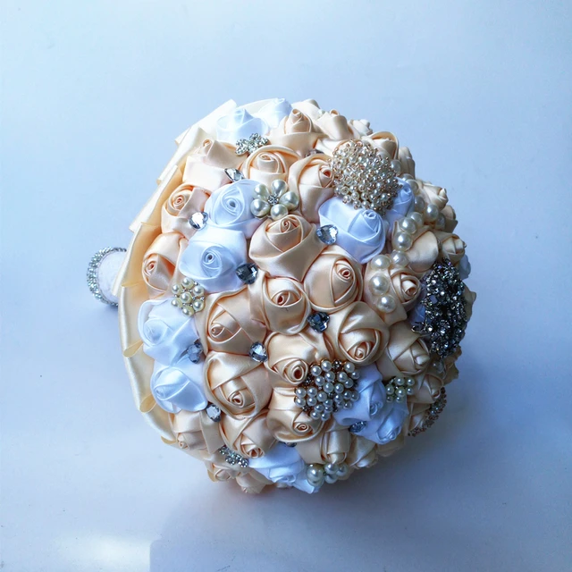 Hot Ing Cream Wedding Flowers Bridal Bouquets Handmade Bride Hot Ing Cream Wedding Flowers Bridal Bouquets Handmade Bride Bouquet Bridesmaid White Flower