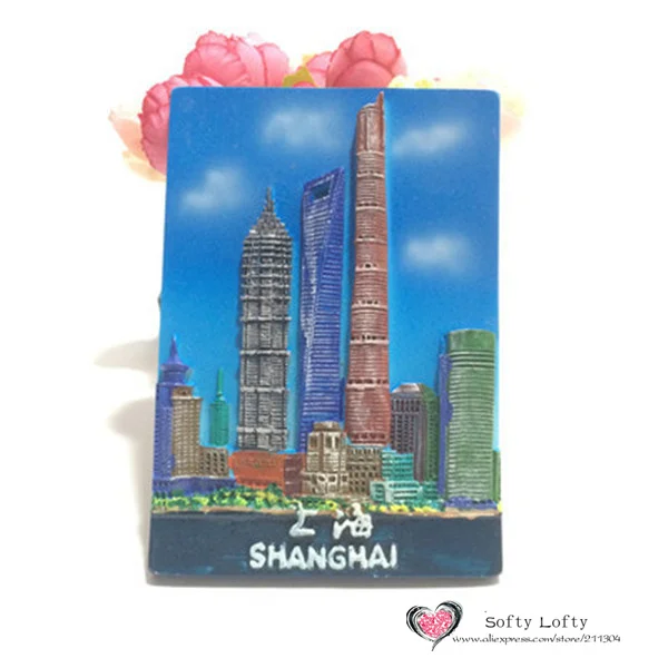 Traditional Chinese Shanghai Tourist Souvenir Fridge Magnet - Shanghai 1