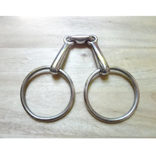 Stainless Steel Loose Ring Snaffle Bit Equestrian Equipment Horse Accessores 10.5cm 2