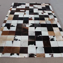 Модный художественный ковер Натуральная Воловья кожа китайские шелковые ковры цена