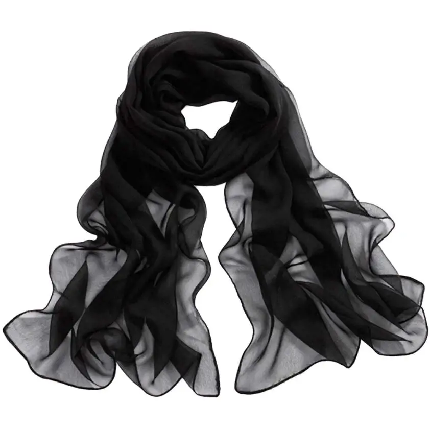 

Winter Scarf Women Luxury Shawl Chiffon Solid Color Ladies Long Pashmina Large Scarves Poncho Echarpe Hiver Femme