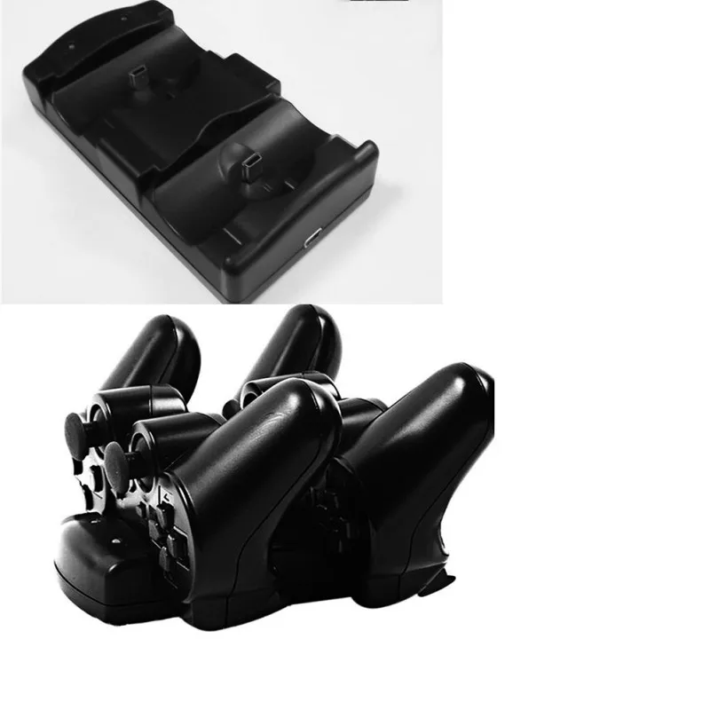 Empfohlen FbAwa 2in1 Stands USB Dual Double Charging Station Charger Stand Dock for PS3 Move Controller EDAL Handle charger USB Port