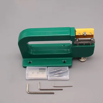 

1 Set Aluminum Edge Cut Skiving Tool Diy Leather Craft Splitter Skiver Paring Peeling Machine