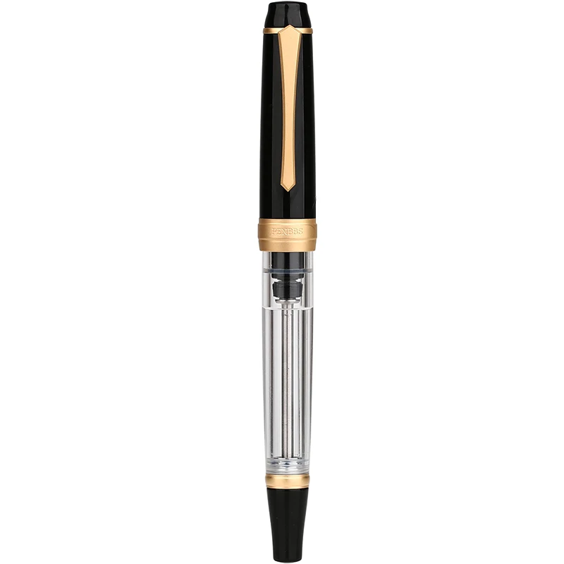

New Moonman PENBBS 456 Vacuum Filling Fountain Pen Resin Transparent Body Iridium Fine Nib 0.5mm Fashion Writing Gift Set