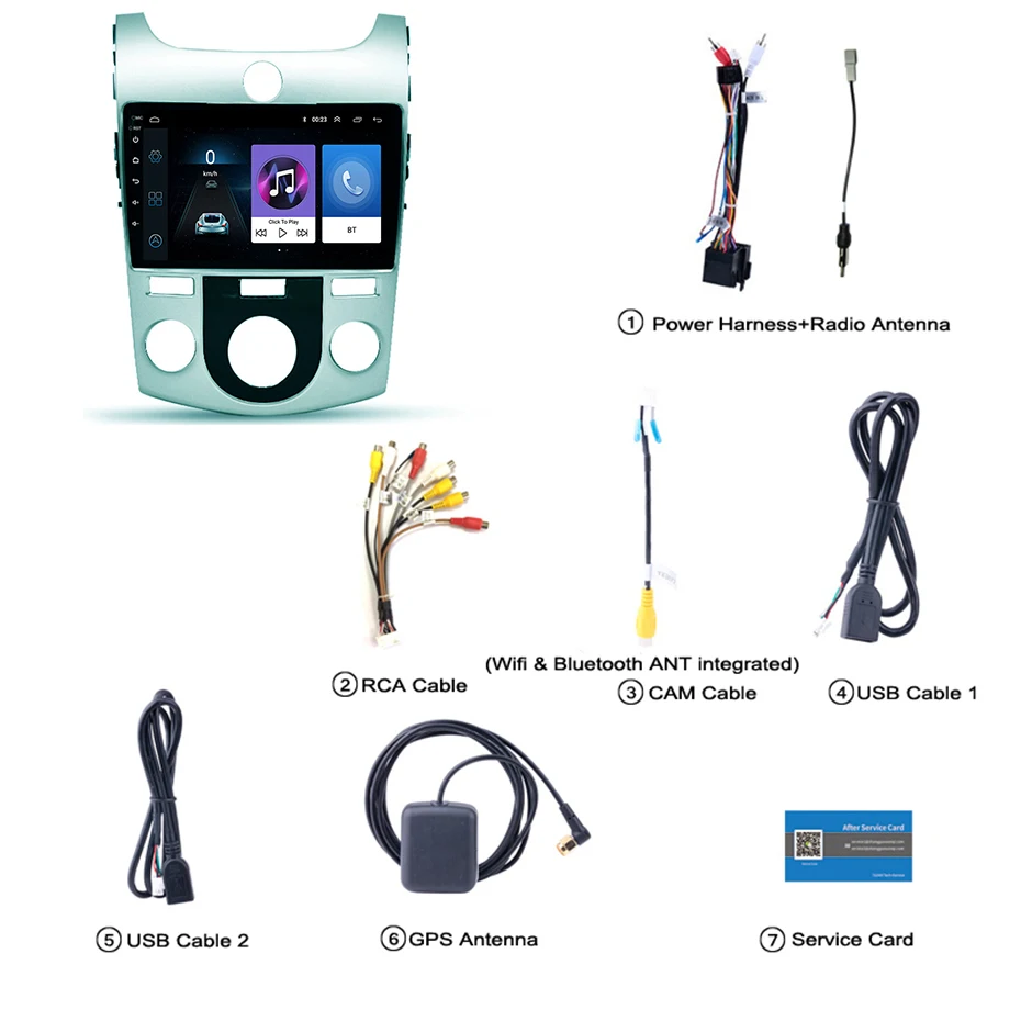 Excellent 9 inch 2.5D IPS Tempered HD multi-touch screen Android 8.1 NAVI for KIA forte 2009-2014 with Bluetooth USB WIFI support SWC 5