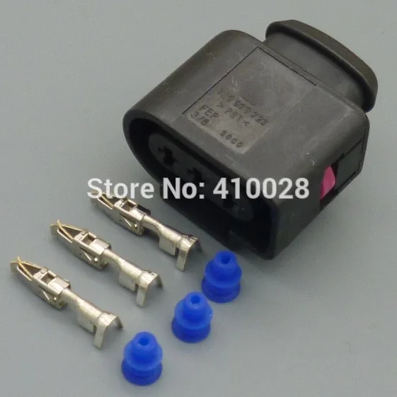 Набор из 100 комплектов 3 контактный разъем 1J0973723 для VW AUDI 1J0 973 723|pin audi|vw plugs1j0 |