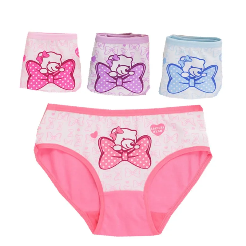 4pcs/lot cartoon panties cotton short pants cartoon panties girls
