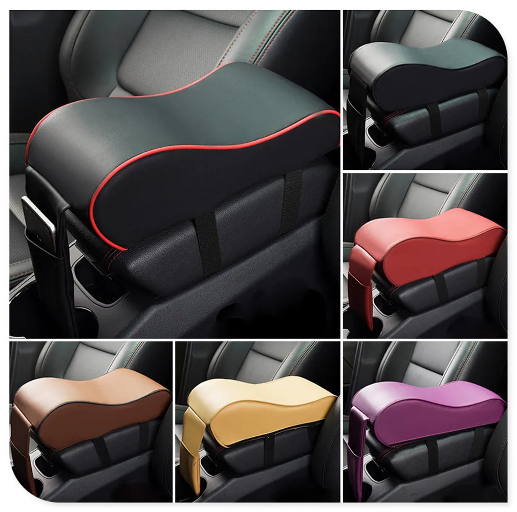 

Leather Car Armrest Pad Auto Console Arm Rest Seat Box for Ford Focus MK2 MK3 MK4 kuga Escape Fiesta Ecosport Mondeo Fusion