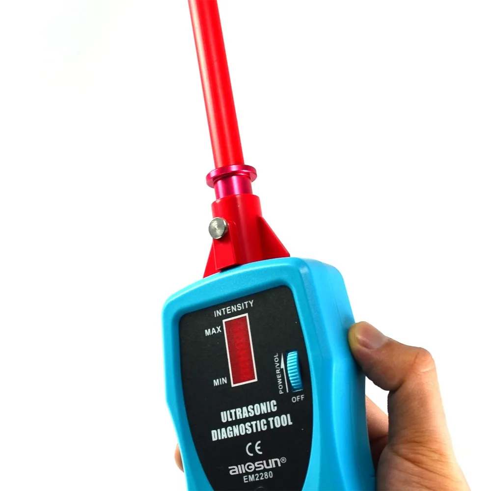 all-sun EM2280 Ultrasonic diagnostic Mechanical Wear Leak Detector Leak Detection Kits Anodized aluminum probes Sound Trap 4