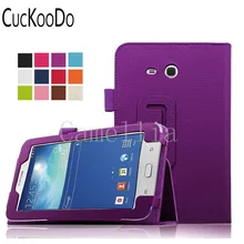 CucKooDo 200 шт для samsung Galaxy Tab 3 Lite 7,0, профессиональный откидной Чехол Крышка для SM-T110 и SM-T111 3g 7 дюймов(с Авто Режим сна/Пробуждение