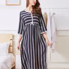 Реальные фотографии женщин длинный Свободный Повседневный хлопковый пижамы мягкое Ночное платье пижамы женские ночные сорочки халаты RB286