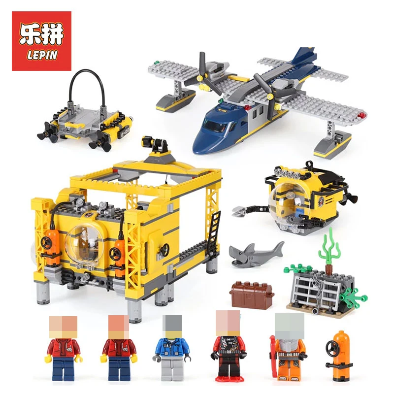 

Lepin 02088 The Deep Sea Opearation Base Set LegoINGlys 60096 City Series model Building Blocks Bricks toys For Children gifts