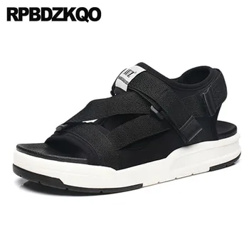 

Sneakers Mens Sandals 2018 Summer Outdoor Water Strap Platform Breathable Black Fashion Men Waterproof Shoes Sport Designer Red