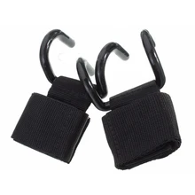New Sale Weight Lifting Training Gym Hooks Bar Grips Grippers Straps Gloves Wrist Support