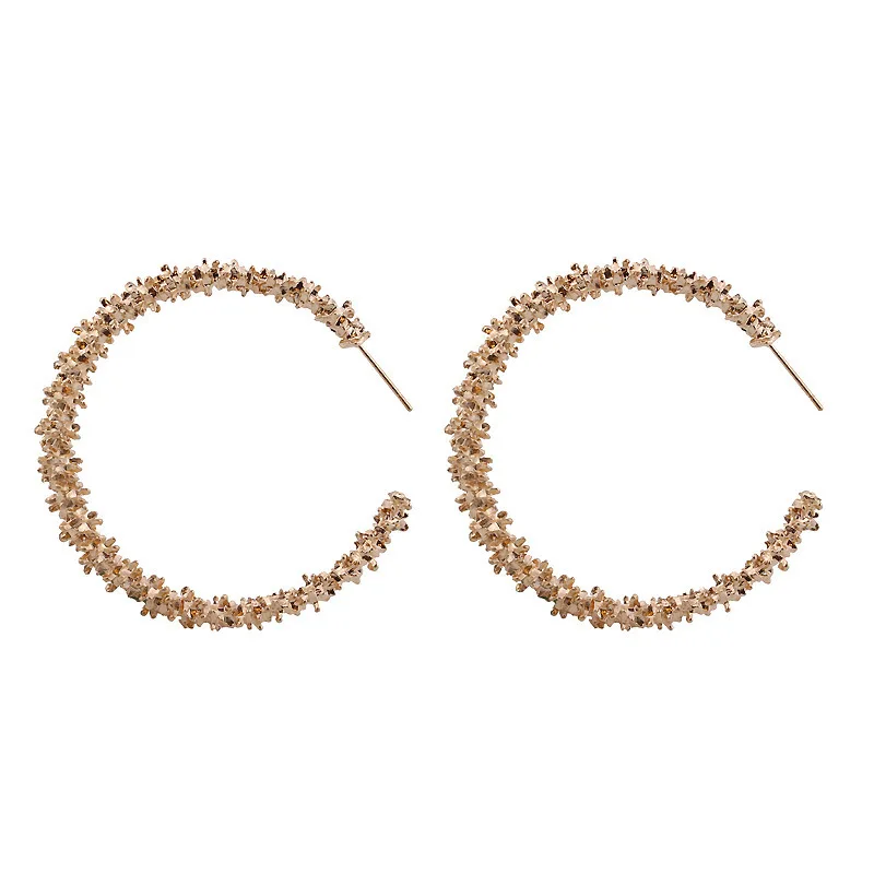 

2019 Time-limited Earings Pendientes Cross-border Source New European And American Ribbed Personal Ring Earrings Jewelry