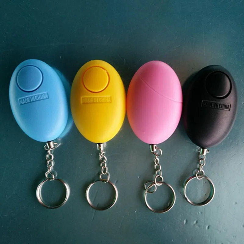 Best Seller 120 db Self Defense Alarm Key Chain With Siren Song Whistle Device Outdoor Night Sports Traveling S
