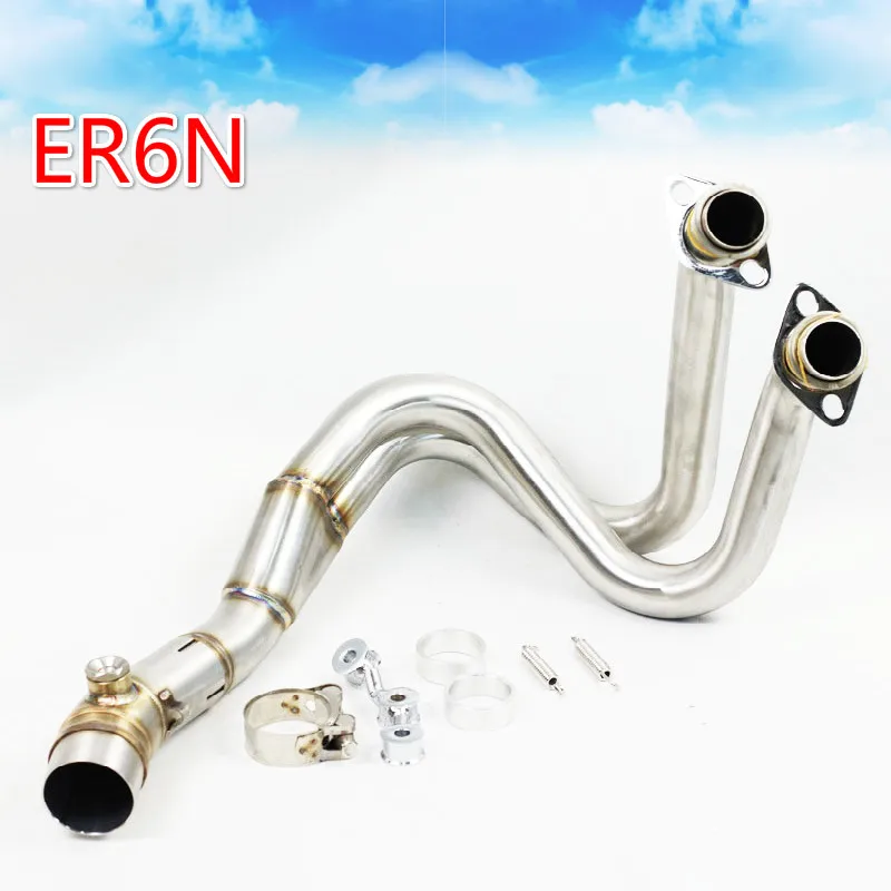 

51mm ER6F ER6F NINJA650R 2012 2013 2014 2015 Motorcycle Exhaust Slip On Header Link Pipe For KAWASAKI