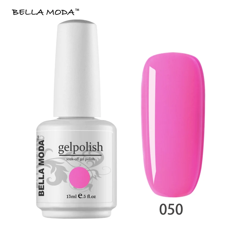 050 84 Цвета BELLA MODA 15 мл полупостоянных УФ-гель лак для ногтей Soak Off Клей для ногтей - Цвет: 050