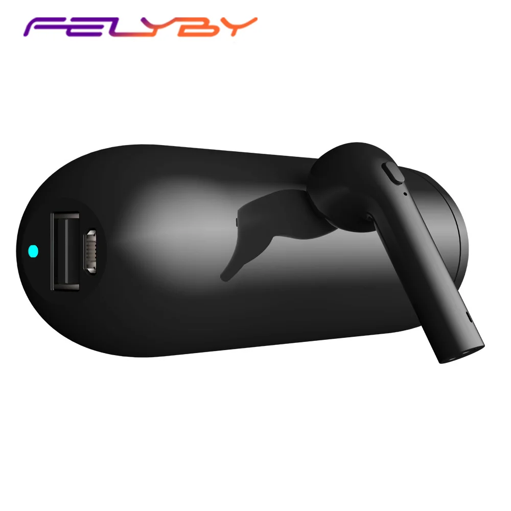 Беспроводная мини-гарнитура FELYBY Bluetooth-гарнитура односторонняя два в одном с