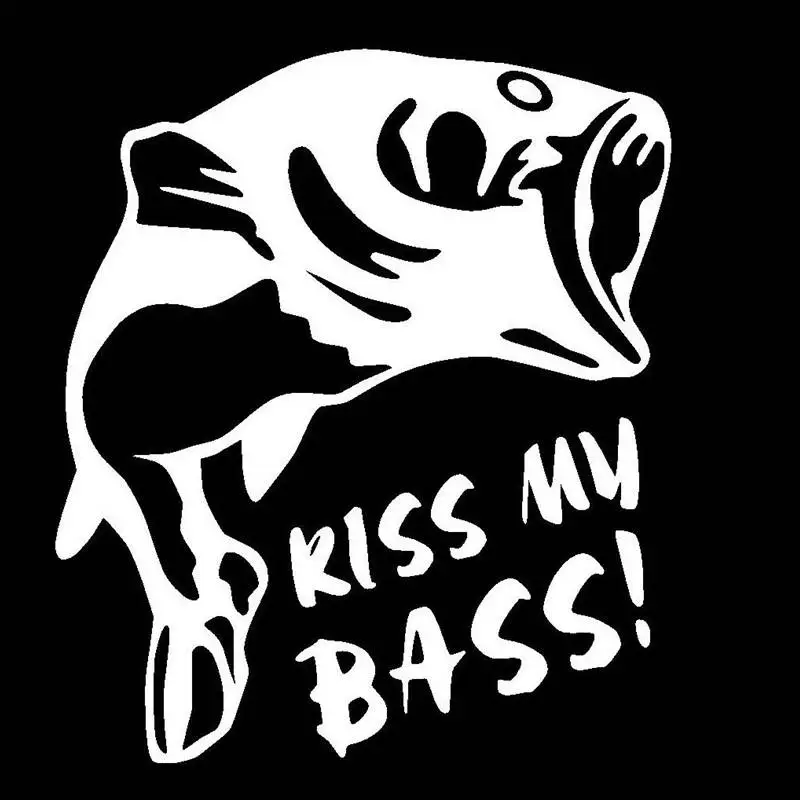Fishing Sticker Name Fish Bass Decal Angling Hooks Tackle Shop Posters