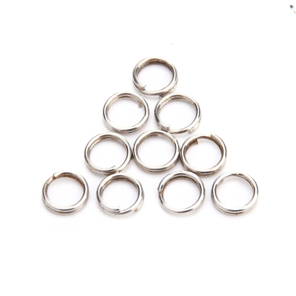 

Carp Fishing Equipment Accessories 100Pcs/Lot Split Rings for Blank Lures Crank Hard Bait Fishing Spoon Tools Loop Pesca