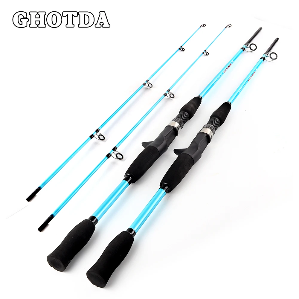 

GHOTDA 1.5M 1.8M Casting Lure Fishing Rod M Power Lure Wt:3-21g Baitcasting Fishing Rod Ultralight