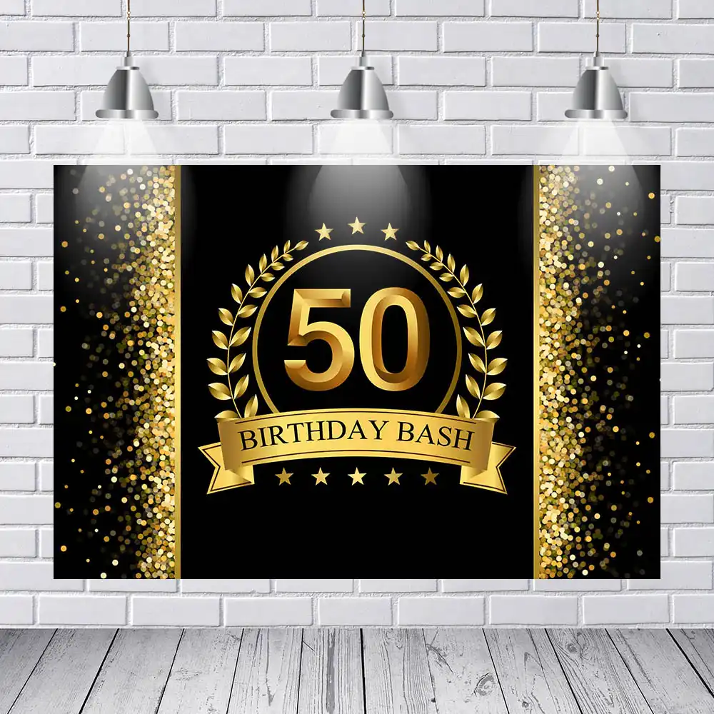 Vinyl Photography Background Adult Luxury 50th Birthday Party