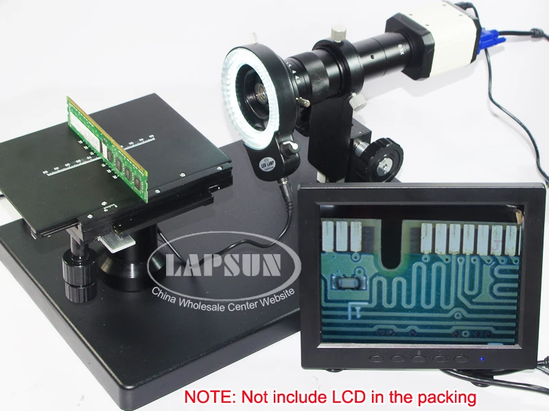 VGA USB Industrial Microscope Camera +180X Inspection Zoom