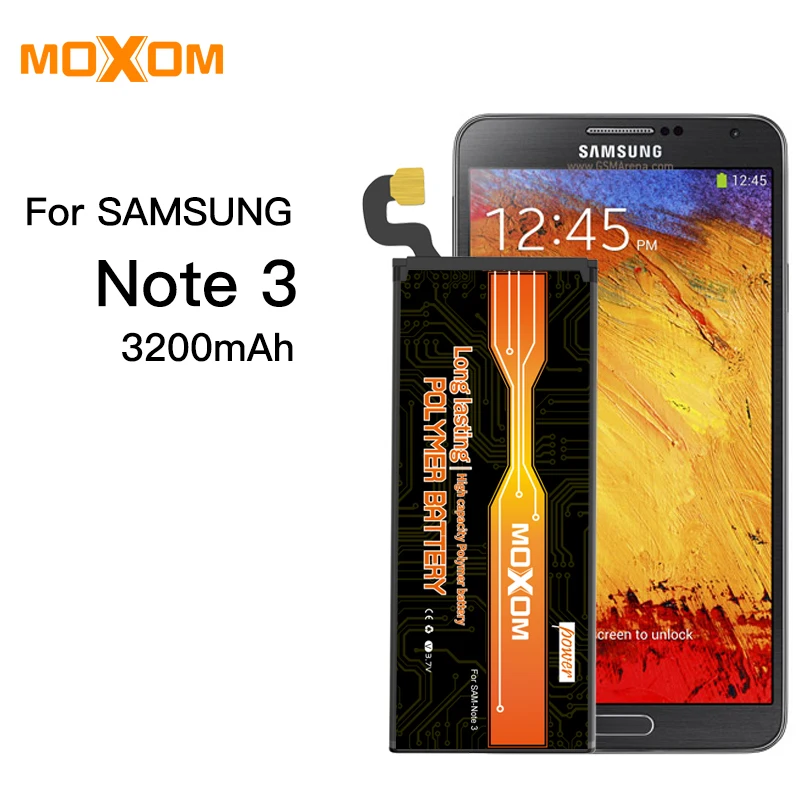 Аккумулятор MOXOM для SAMSUNG Galaxy Note3 аккумулятор N9000/N9005/N900A/N900/N9002/N9008/N9009 литий ионный 3200