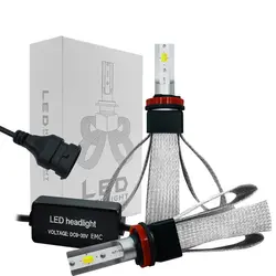 2x Высокая производительность H8 H11 120 Вт 20000LM светодиодный три цвета фар комплект луч лампы