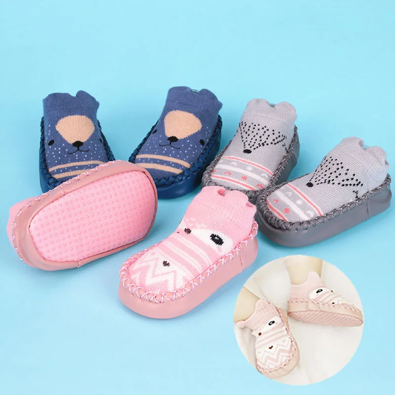 

Kids Cheap Stuff Baby Socks Rubber Soles for Shoes Cotton Cartoon Kids Non Slip Socks Boys Infant Stock for Newborn Girls