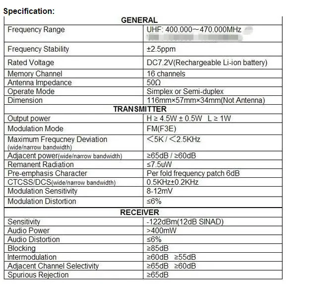 OPPXUN Новый 7 Вт высокой мощности 400-470 P888 Тип Портативная рация