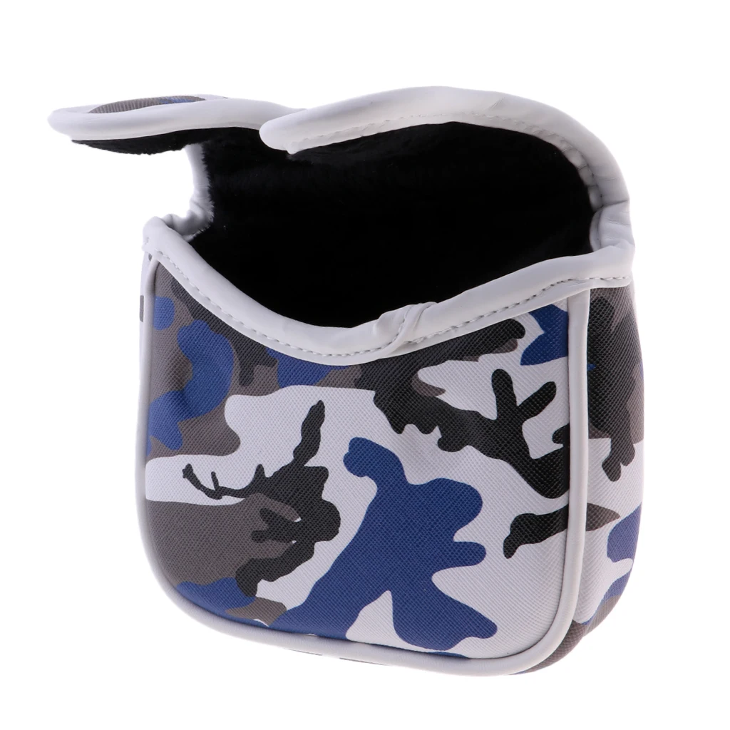 Golf Mallet Head Cover Putter Cover with Magnetic Closure Golf Headcover Golfer Club Supplies Accessories Equipment